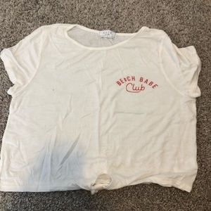 White PacSun crop top